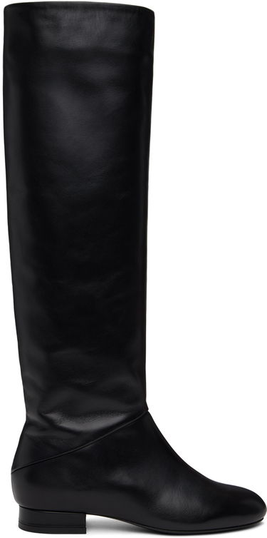 Oblečenie BY FAR BY FAR Felix Nappa Leather Knee-High Boots Čierna | MWFBO064CL013BK001PL, 0