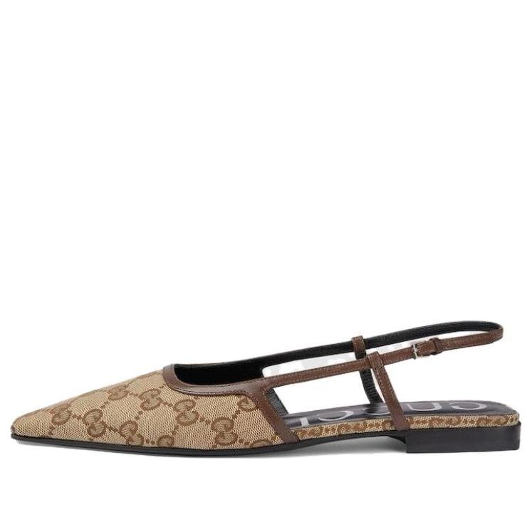 Tenisky a topánky Gucci GG Slingback Ballet Flat Béžová | 762420-KY980-9763