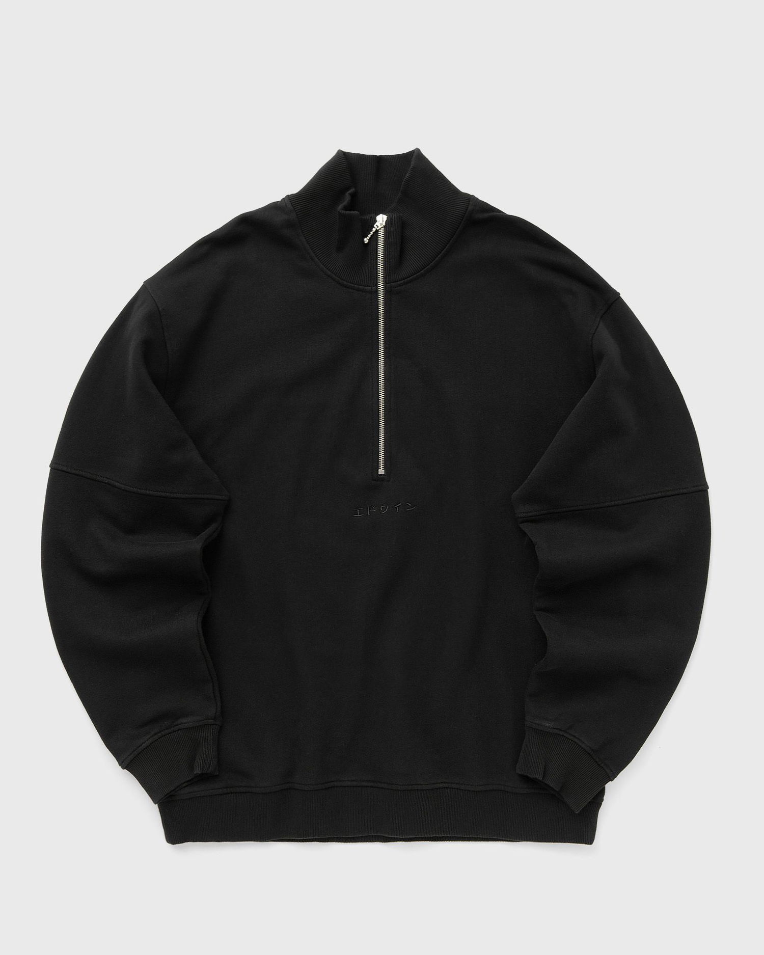 Mikina EDWIN Koji Half Zip Sweat Half-Zips Čierna | I032565-8967, 0