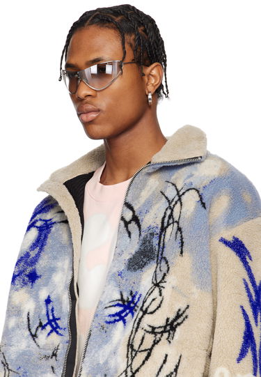 Slnečné okuliare Acne Studios Silver Metal Frame Sunglasses Šedá | C30055-, 3