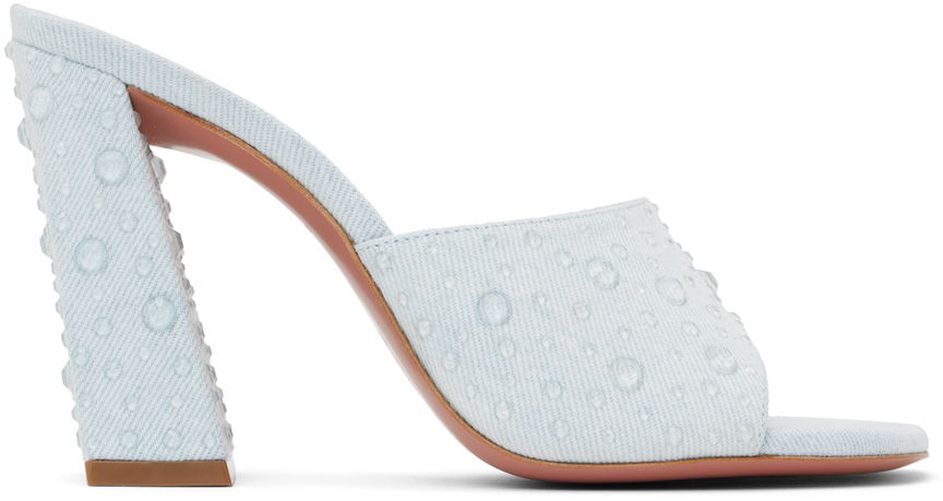 Amina Muaddi Brigitte Crystal Heeled Sandals