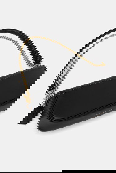 Taška cez rameno Coach Brook Leather Flap Shoulder Bag Čierna | CAN90, 2