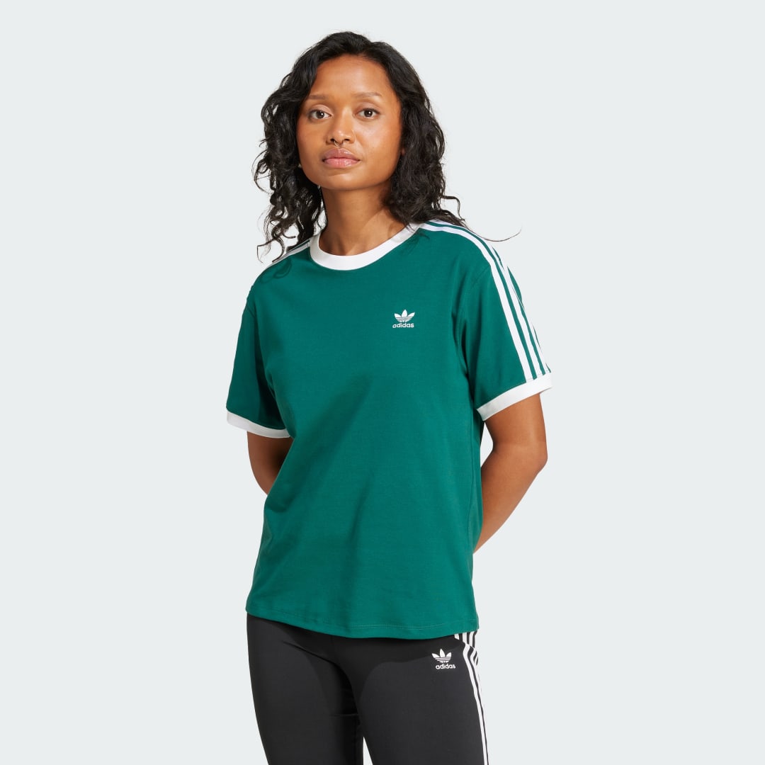 Tričko adidas Performance 3-Stripes T-Shirt Zelené | JD4571, 0