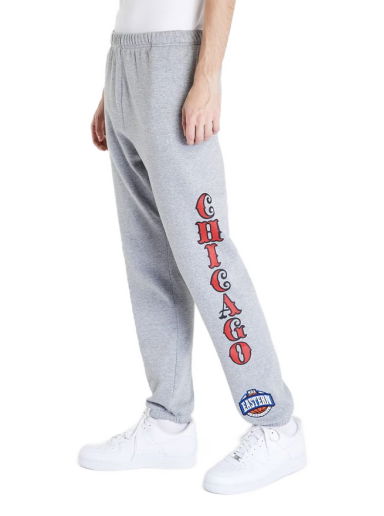 Tepláky Mitchell & Ness Team Origins Fleece Pant Šedá | PSWP4850-CBUYYPPPGYHT