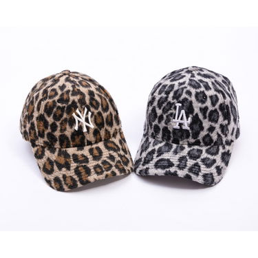 Šiltovka New Era Cosy Animal Snow Leopard Fleece 9FORTY LA Dodgers Adjustable Hat Šedá | 60691313, 4