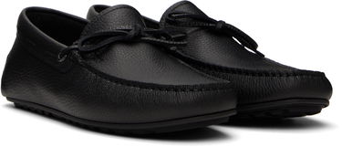 Tenisky a topánky BOSS BOSS Grained-Leather Driver Sole Loafers Čierna | 50536247, 3