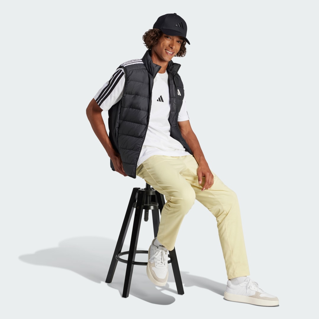 Tričko adidas Performance 3-Stripes Single Jersey Tee Biela | JW1952, 1