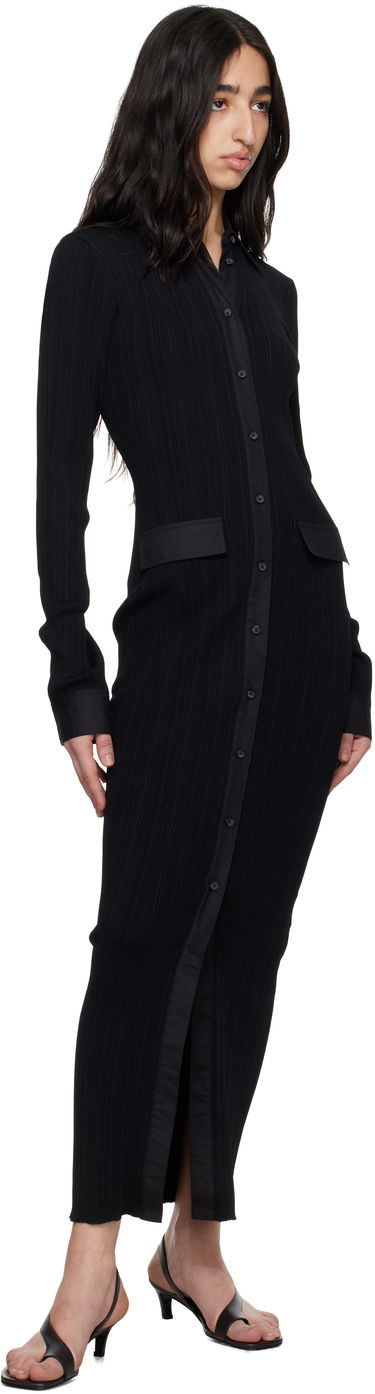 Šaty TOTEME TOTEME Knitted Shirt Maxi Dress Čierna | 252-WRT0454-YA0044, 3