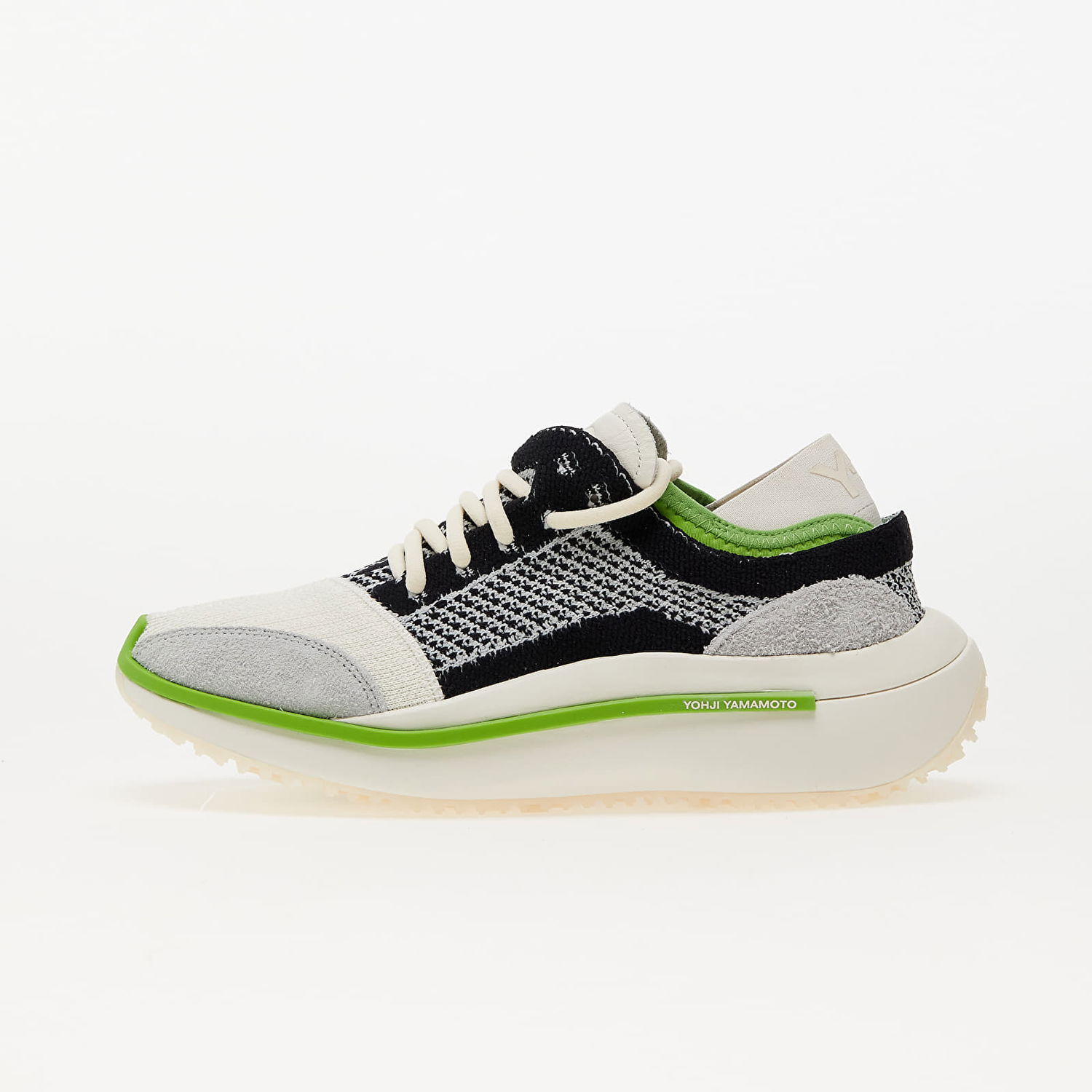 Tenisky a topánky Y-3 Qisan Knit Off White/ Wonder Silver/ Team Green Šedá | IG1042, 0