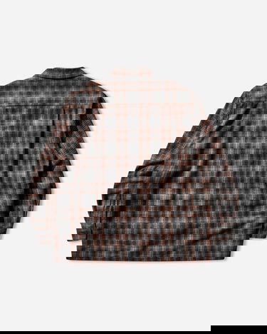 Košeľa WACKO MARIA Ombre Check Open Collar Shirt Rôznofarebný | 25FW-WMS-PE02 GRAY-ORANGE, 2