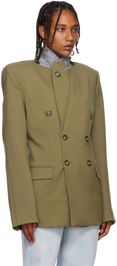 Bunda VETEMENTS VTMNTS Double-Breasted Blazer Zelené | VL14JA640K, 1