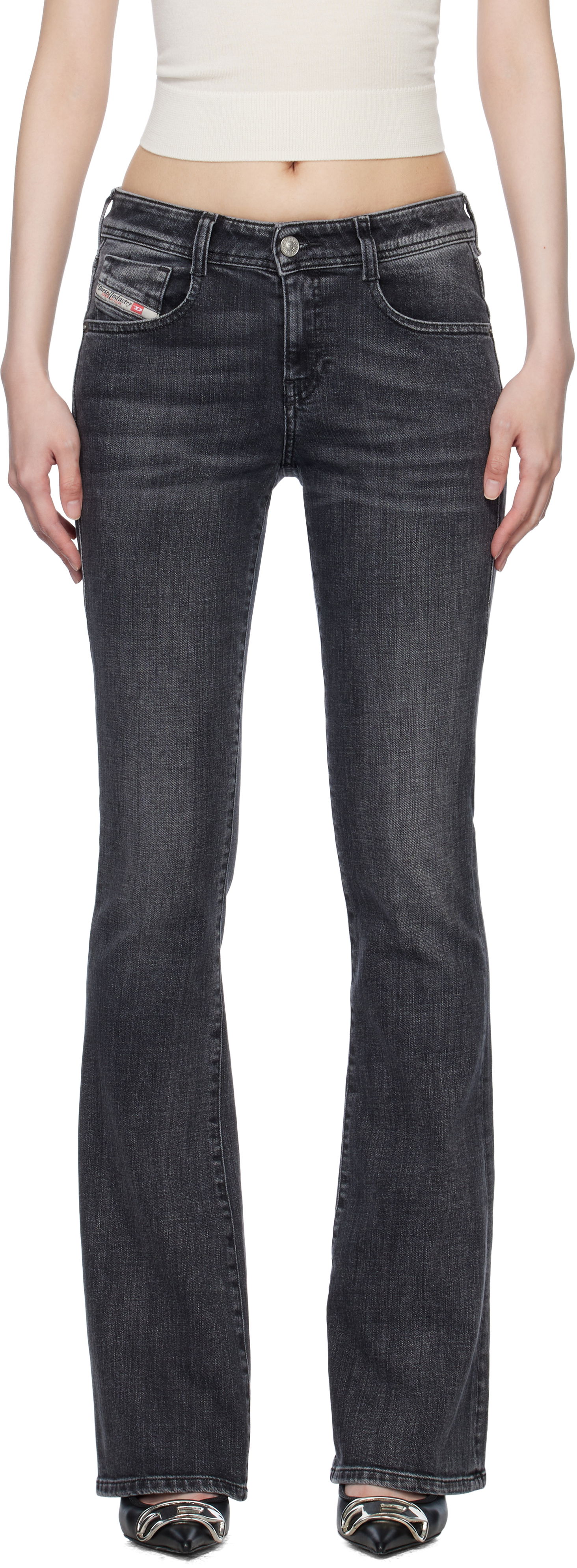 Džínsy Diesel Diesel 1969 D-Ebbey Bootcut Jeans Šedá | A11003 09K98, 0