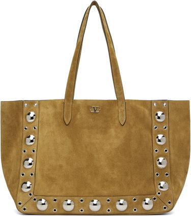Tote bag Valentino Valentino Garavani Large Suede Shopping Tote Žltá | 7Y2B0R78JET, 0