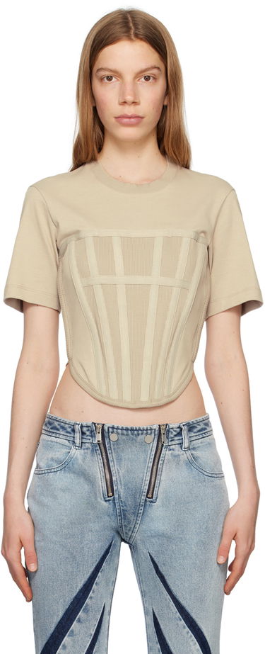 Tričko Dion Lee Dion Lee Corset T-Shirt Béžová | C3097P23, 0