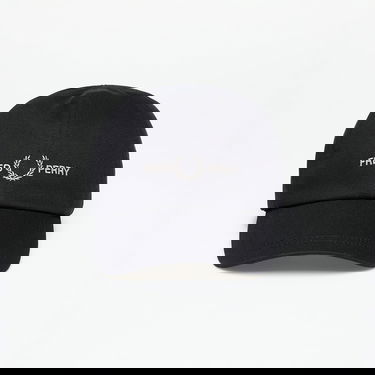 Šiltovka Fred Perry Cap Graphic Branded Twill Cap Black Čierna | HW4630 V53, 0