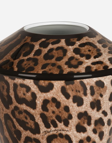 Home decor Dolce & Gabbana Large Leopard Print Amphora Porcelain Vase Rôznofarebný | TCC198TCAMWUL018, 2
