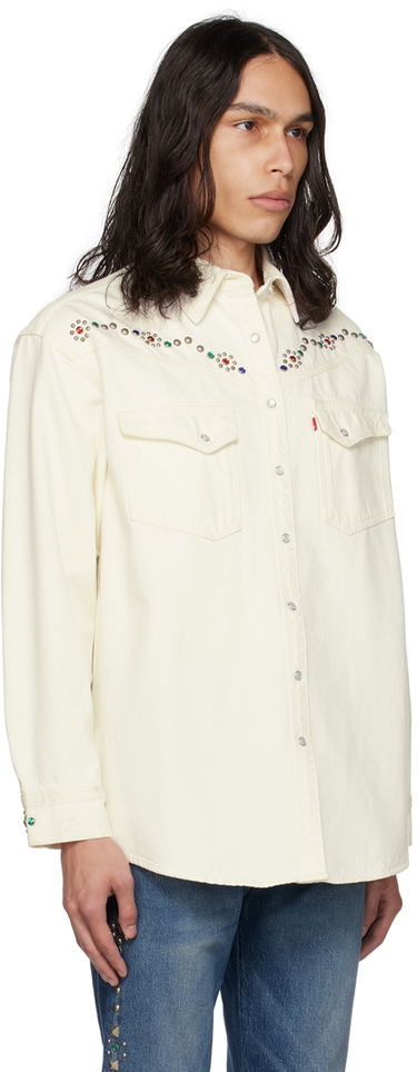 Košeľa Anna Sui Anna Sui Exclusive Denim Shirt Biela | 723N30, 1