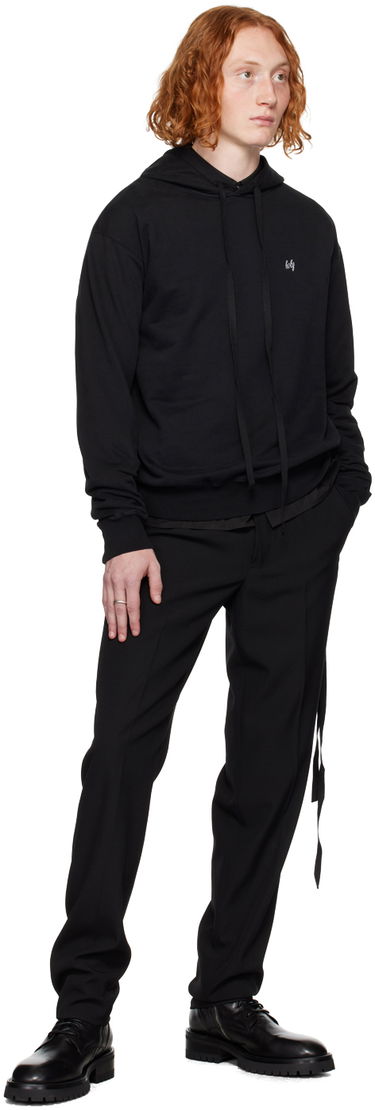 Mikina Ann Demeulemeester Ann Demeulemeester Embroidered Hoodie Čierna | 2302-M-JSW03-23-FA185-099, 3