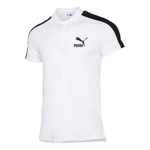 Polo tričko Puma Iconic T7 Polo Shirt Biela | 532290-02