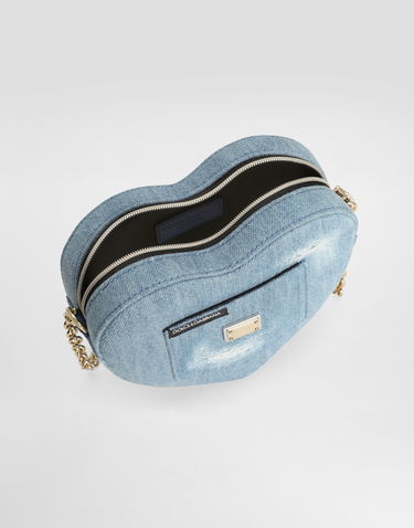 Kabelka Dolce & Gabbana Dolce & Gabbana Dg Girlie Denim Heart Bag Modrá | EB0260A48018X061, 3