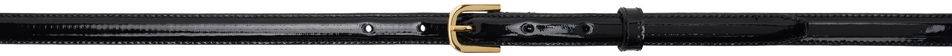 Opasok TOTEME TOTEME Thin Patent-Leather Trouser Belt Čierna | 244-WAM877-LE0091, 0