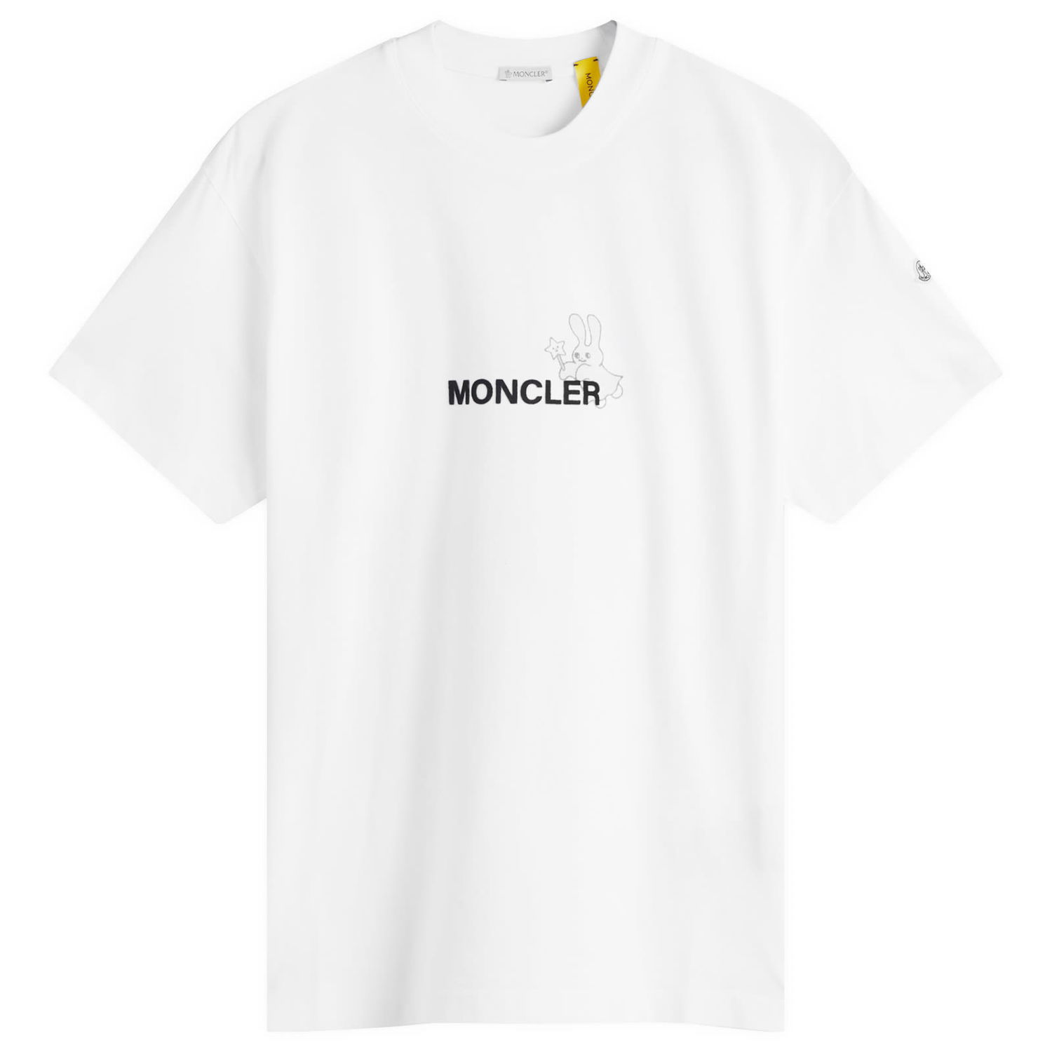 Tričko Moncler Genius x FRGMT Logo T-Shirt, Size Small Biela | 8C000-01-M3265-001, 1