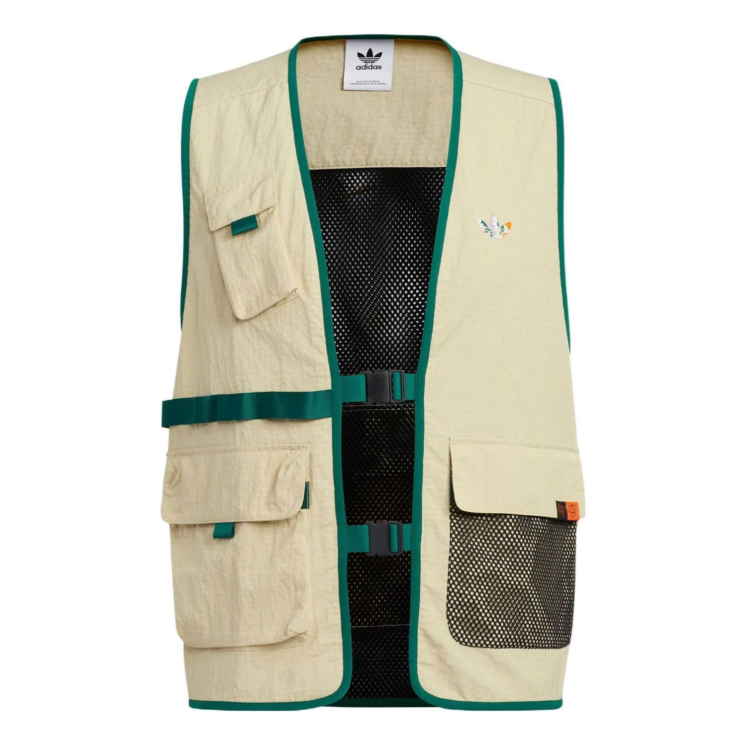 Vesta adidas Originals Kentaro Okawara Utility Vest Béžová | HR6442, 0