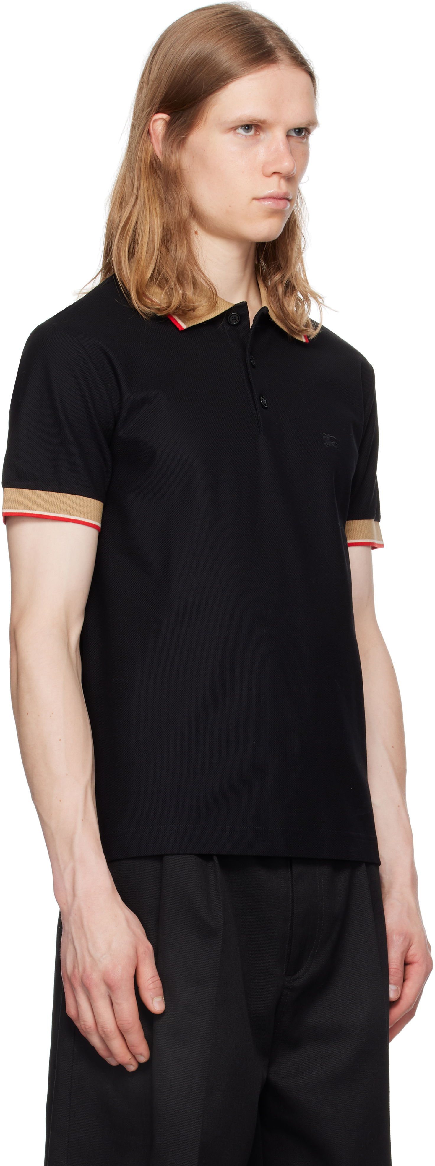 Polo tričko Burberry Burberry Logo Collar Polo Čierna | 8110934, 1