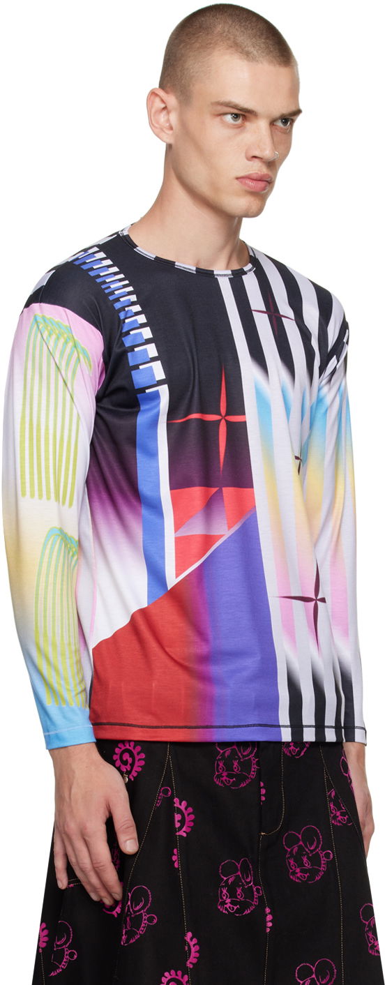 Chopova Lowena Ski Graphic Long Sleeve T-Shirt