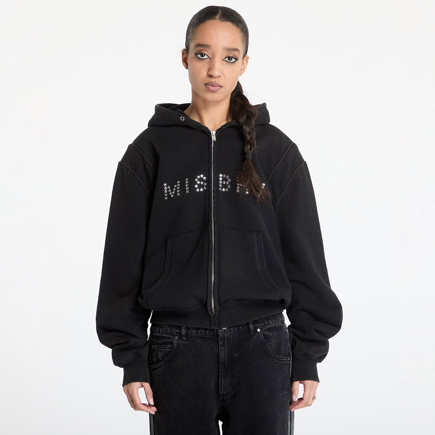 Mikina MISBHV MISBHV Star Teddy Hoodie Čierna | 250M201, 0