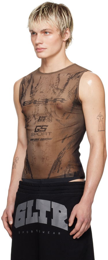 Tielko Jean Paul Gaultier Shayne Oliver Edition 'GS Sport' Graphic Tank Top Hnedá | 24/27-U-DB034-T550-6700, 3