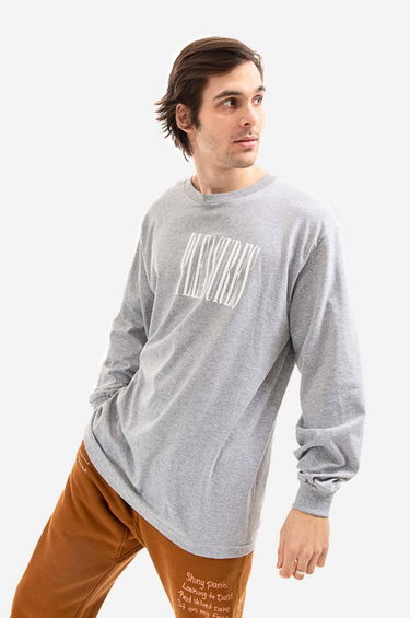 Tričko Pleasures T-Shirt Stretch Long Print Šedá | P21W043, 0