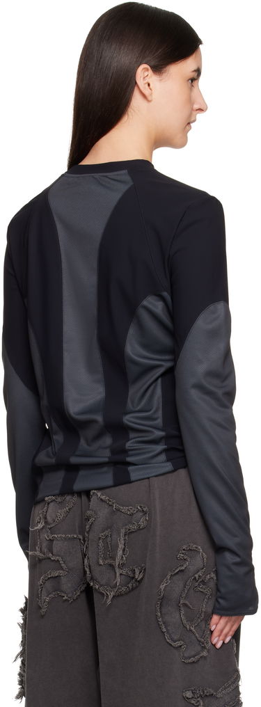 Tričko Acne Studios Acne Studios Long Sleeve Logo T-shirt Čierna | BL0409-, 2
