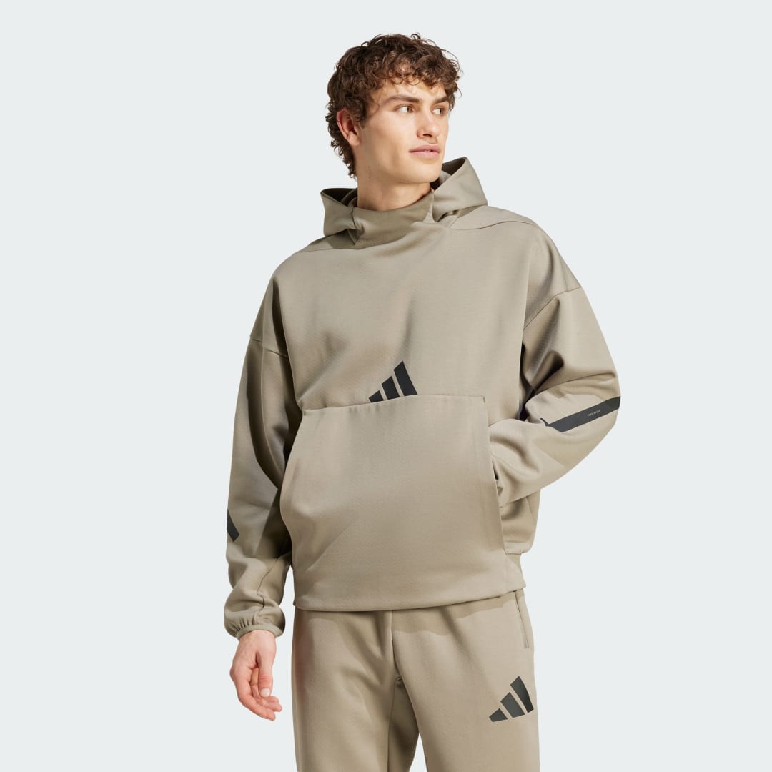 Mikina adidas Performance Z.N.E. Hoodie Zelené | JE3071, 0