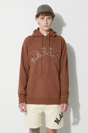 Mikina MARKET Hoodie Hnedá | 397000488, 0