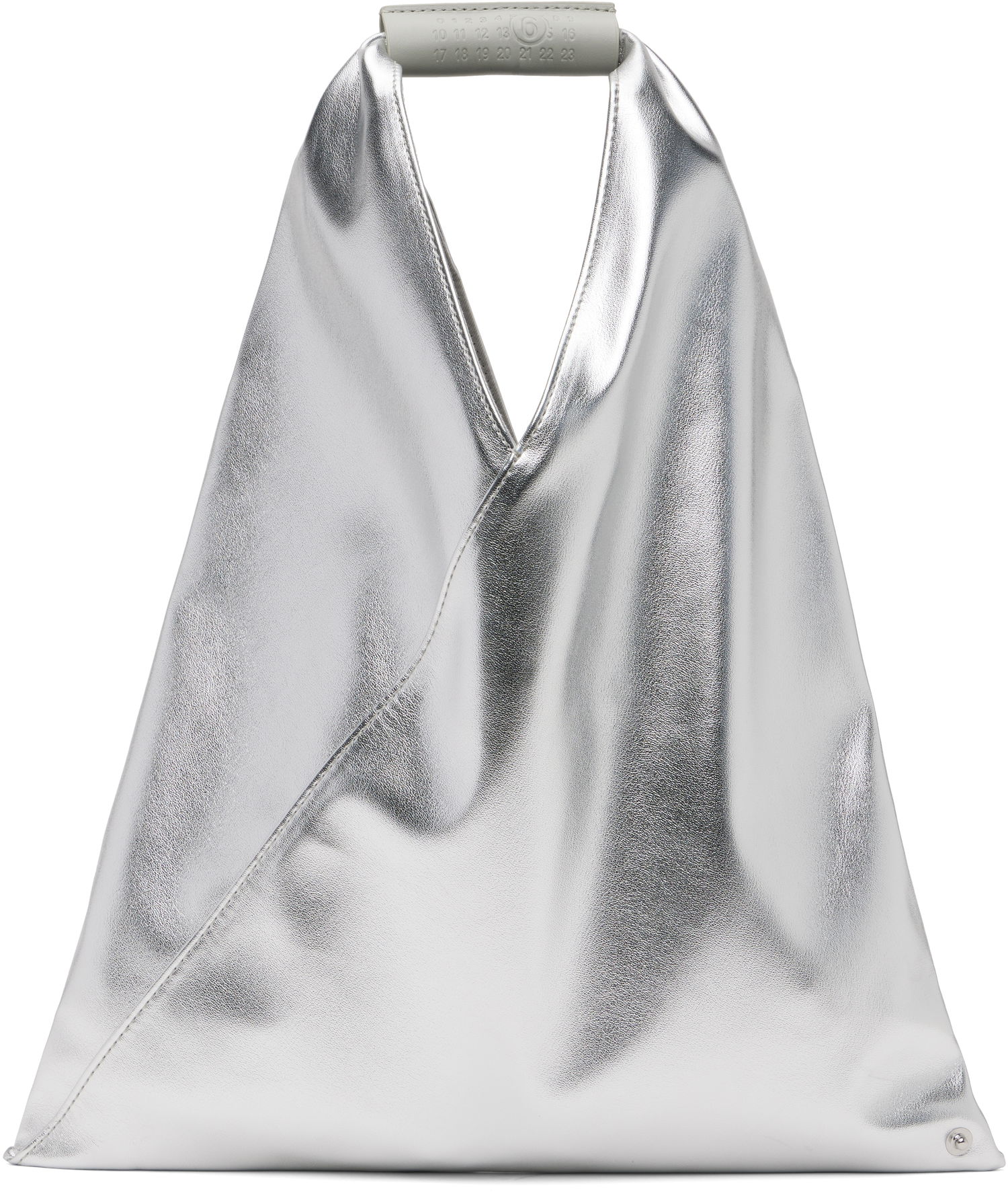 Tote bag Maison Margiela MM6 Maison Margiela Small Triangle Tote Metalická | S54WD0043 P8496, 0