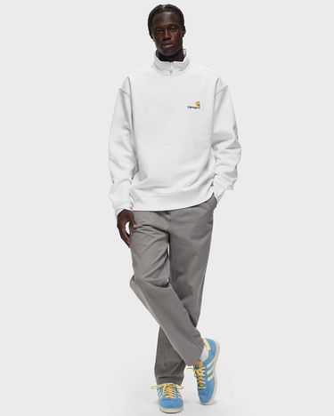 Mikina Carhartt WIP Half Zip American Script Sweat Biela | I027014-02.XX, 1