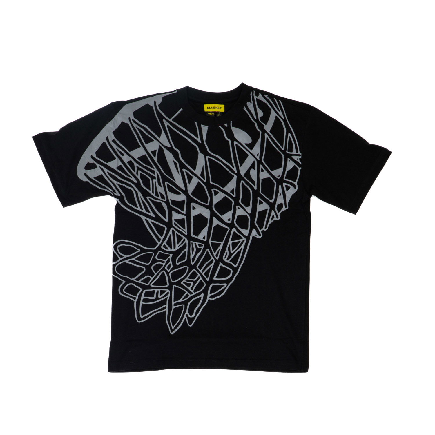 Tričko MARKET Smiley In The Net UV Tee Čierna | 399001085, 1