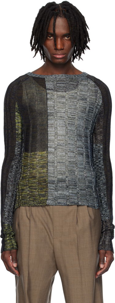 Sveter Eckhaus Latta Eckhaus Latta Symphony Knit Sweater Rôznofarebný | 8021-EL-PS25-C - CAVERN, 0