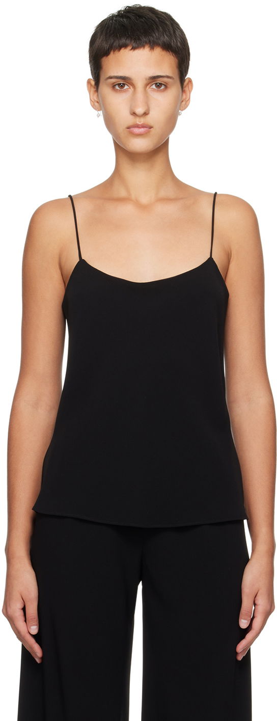 Tielko The Row Silk Camisole Top Čierna | W151-W1968