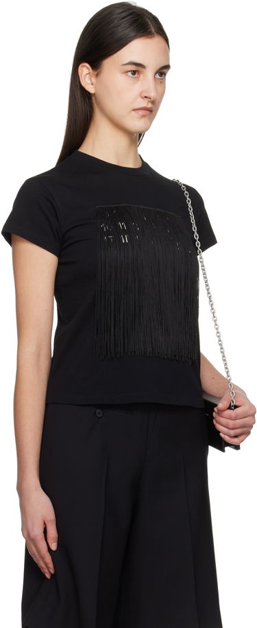Tričko Maison Margiela MM6 Maison Margiela Fringe Logo T-Shirt Čierna | S52GC0332 M20048, 1