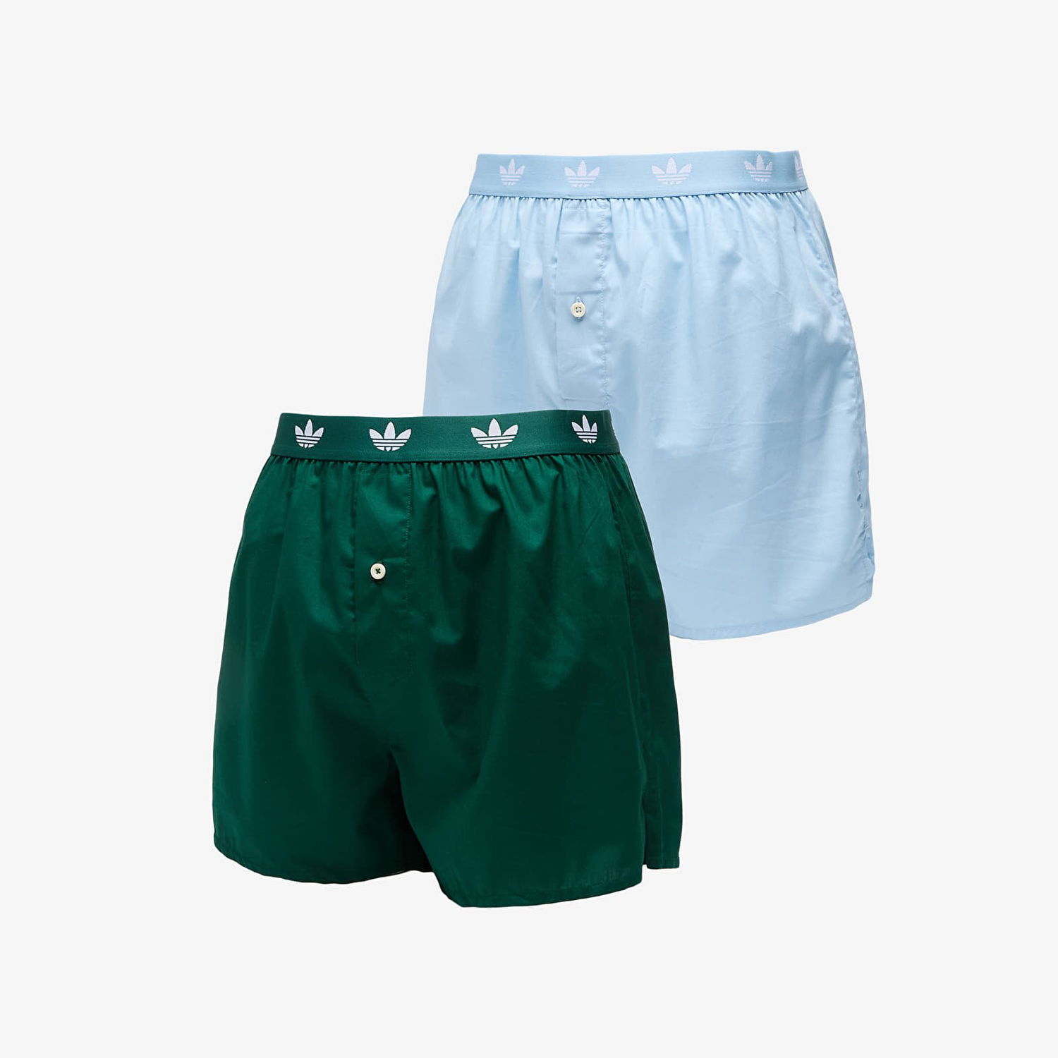 Boxerky adidas Originals Woven Boxer Shorts, 2-Pack Zelené | 4AR007-902, 0