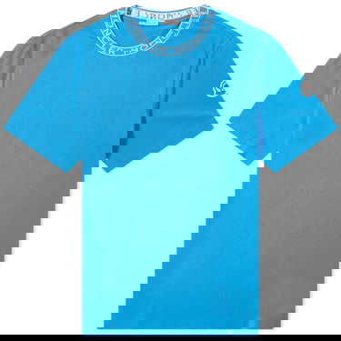 Tričko Moncler Collar Logo T-Shirt Modrá | 8C000-24-8390T-72I, 0