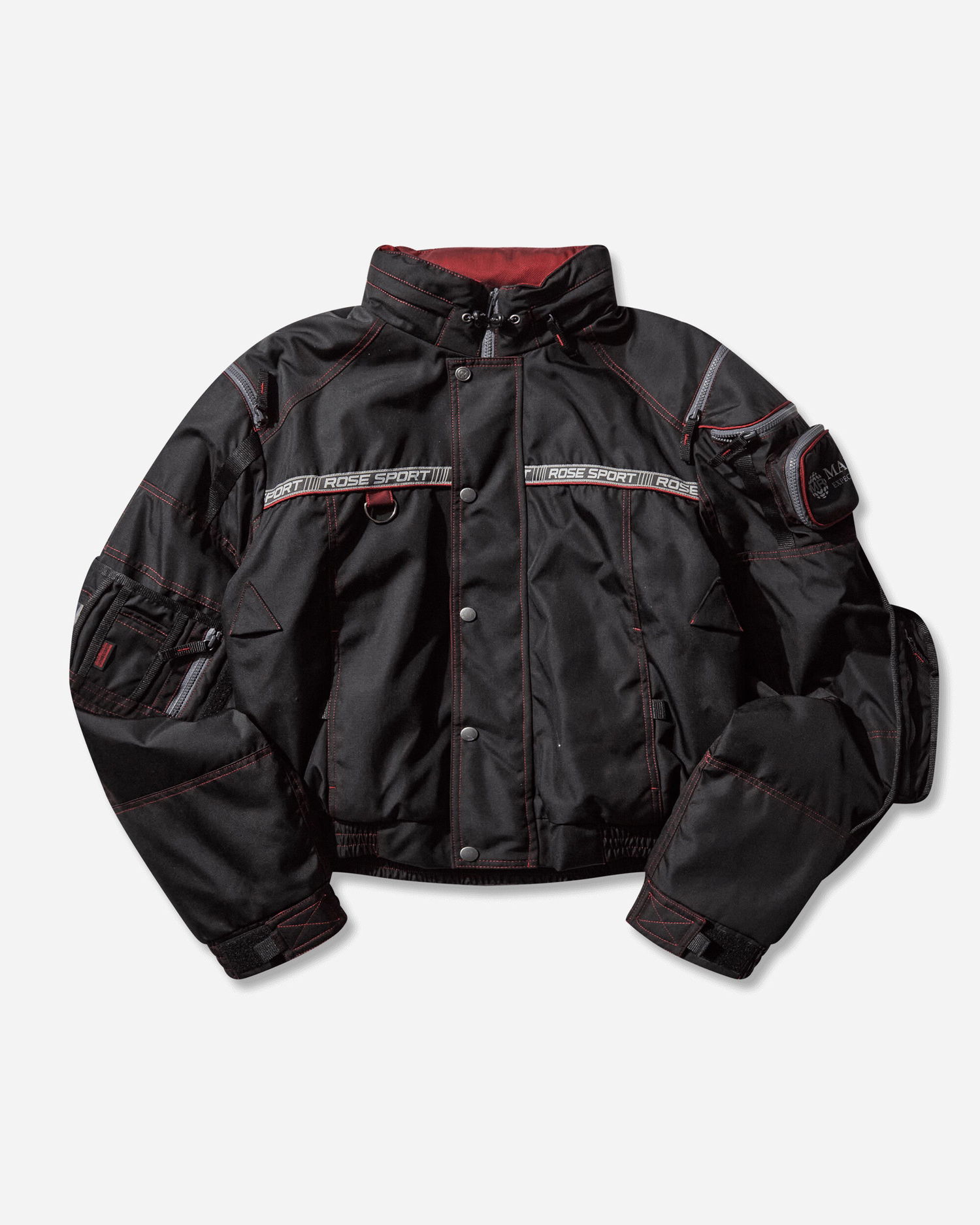 Bomber bunda Martine Rose ROSE SPORT Utility Jacket with Red Stitching Čierna | 750WO15035, 1