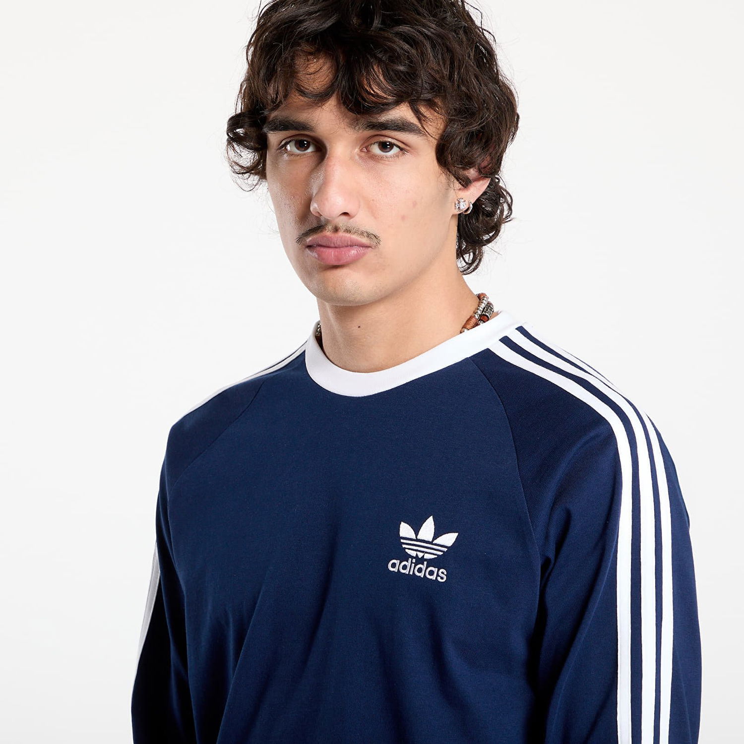 Tričko adidas Performance Adicolor Classics 3-Stripes Long Sleeve T-Shirt Modrá | IM9428, 1