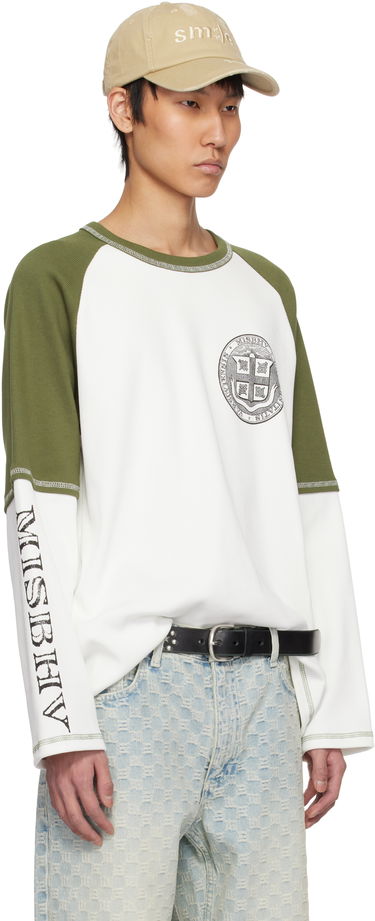 Sveter MISBHV MISBHV Varsity 70s Longsleeve T-Shirt Biela | 250M159, 4