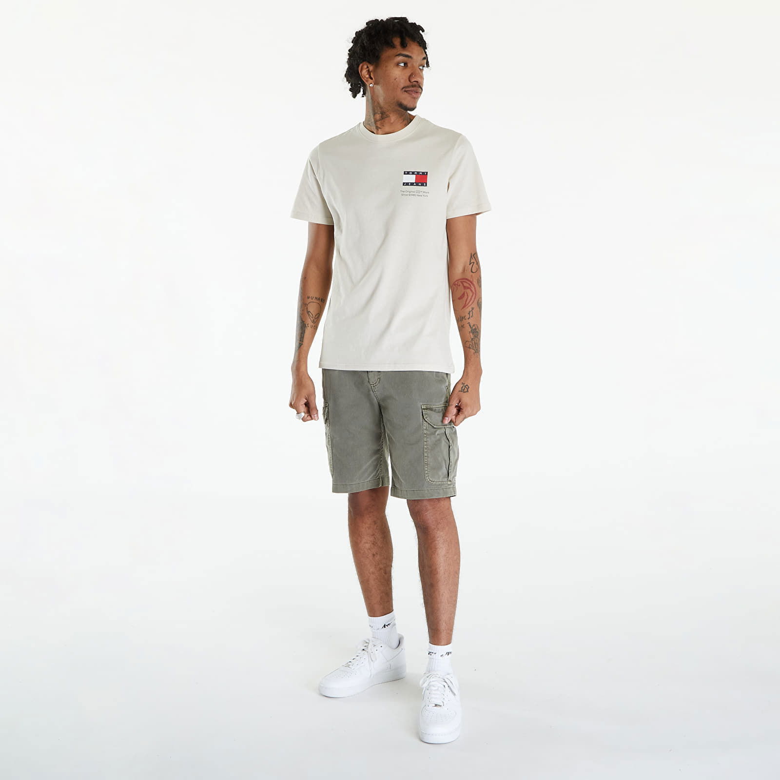 Essential Slim Fit Logo T-Shirt Newsprint