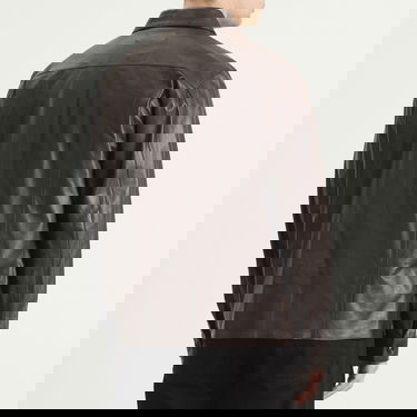 Košeľa OUR LEGACY Calfskin Leather Welding Shirt Size IT 46 Hnedá | M4259WU, 3