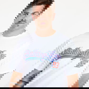 Tričko BAPE Baseball Logo T-Shirt Biela | 001TEL301056MWH9, 4