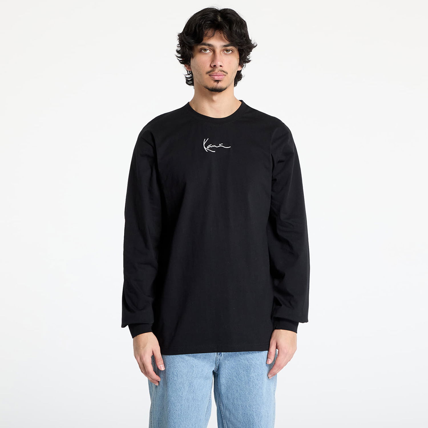 Tričko Karl Kani Karl Kani Small Signature Long Sleeve T-Shirt Čierna | 6024463, 0